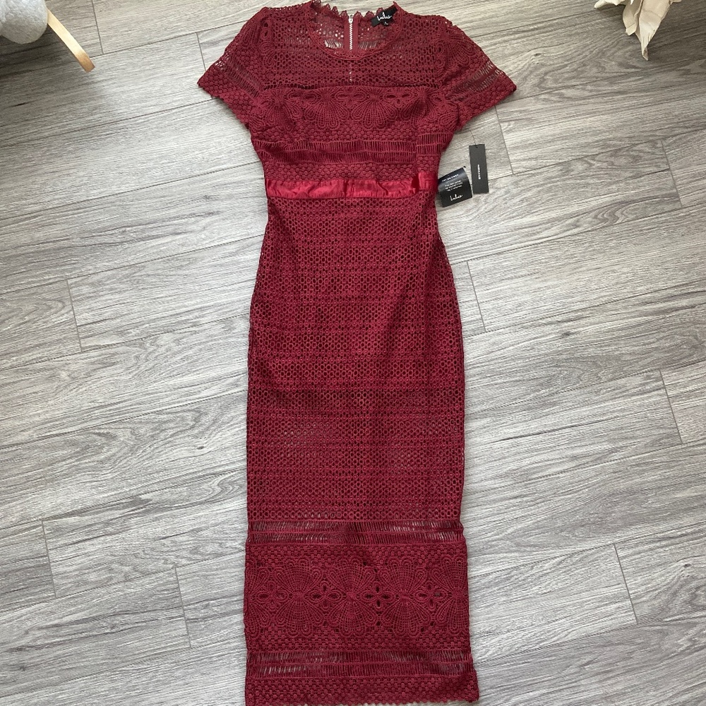 Burgundy Lulus Dress- new with tags!